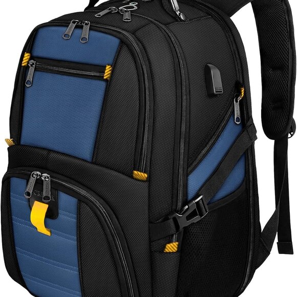 Extra Large Travel Laptop Backpack For Men & Women - TSA Approved, USB Charging Port, 17.3" Laptop Compartment